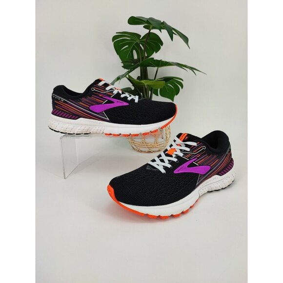Brooks Women's Adrenaline GTS 19 Black Mesh Running Shoes Size 9 US - Picture 1 of 8